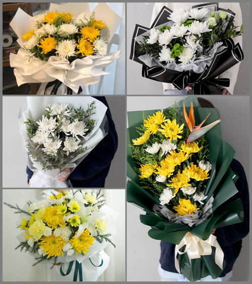 浙江省绍兴上虞区上浦镇白事花束代送